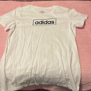 never worn adidas women’s white tee